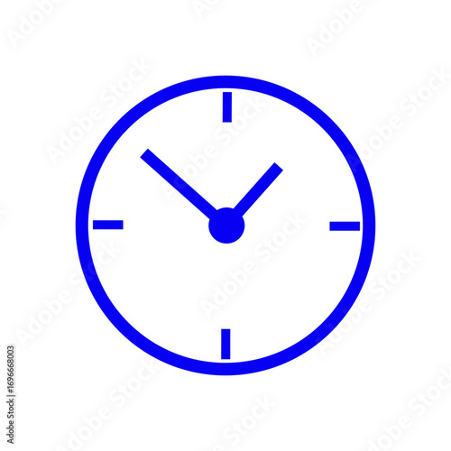 Clock Icon – Time, Watch, Hour, Alarm, and Timer Symbol Vector Illustration
