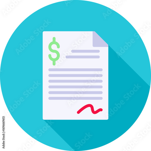 Invoice icon vector image. Suitable for mobile apps, web apps and print media.