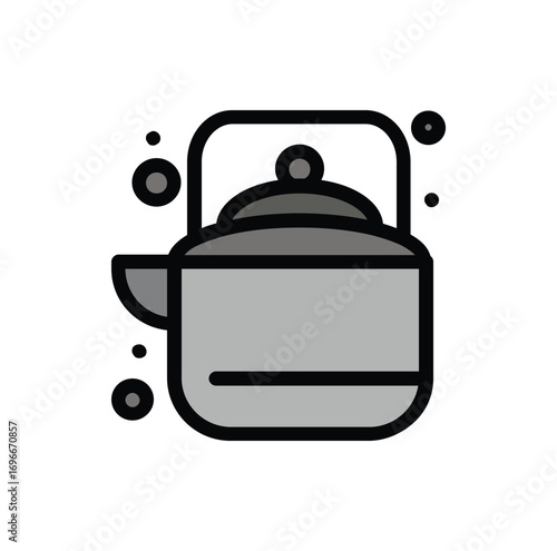 vector illustration of a kettle