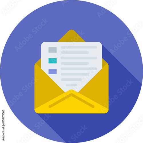 Mail icon vector image. Suitable for mobile apps, web apps and print media.