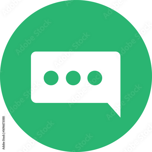massage icon on  green background