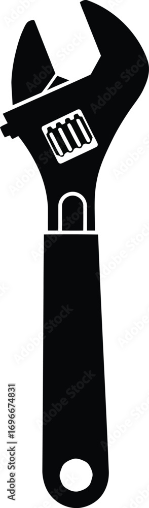 Fototapeta premium Adjustable wrench vector illustration scalable tool icon for eps files