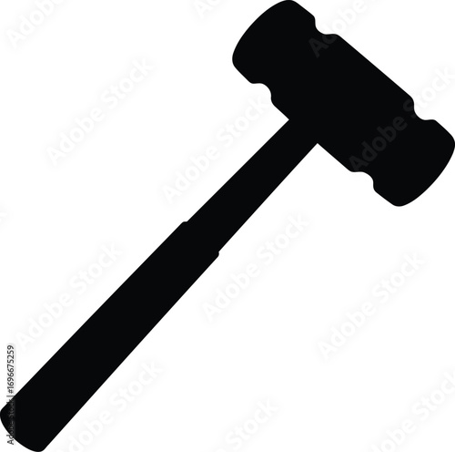 Silhouette vector illustration of a judge's gavel symbol scalable for various design projects
