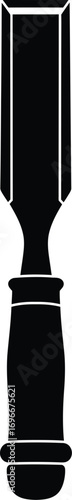 Chisel vector graphic scalable illustration for craftsmanship and woodworking projects