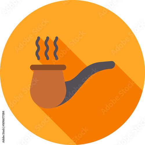 Smoking Pipe icon vector image. Suitable for mobile apps, web apps and print media.