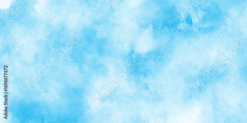 Soft blue smoky watercolor sky background, abstract flowing textures, gentle gradient tones, dreamy artistic effect, seamless minimal design for digital art, wallpapers, presentations, websites.