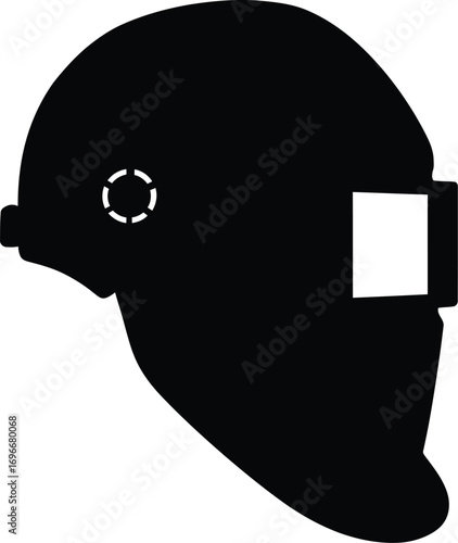 Welding mask icon vector graphic scalable illustration for industrial and safety applications