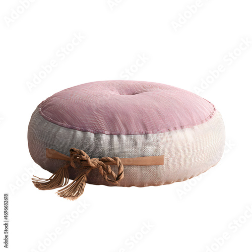 Meditation Cushion Soft Comfortable Zen Practice isolated on transparent background
