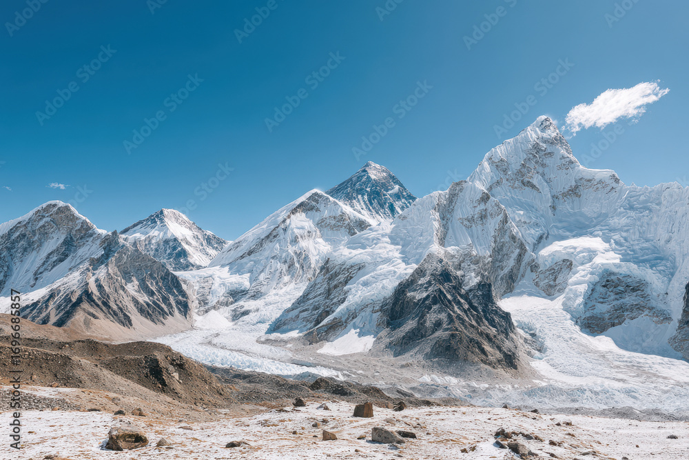 Obraz premium explore majesty of top highest mountains in world where nature splendor reigns supreme
