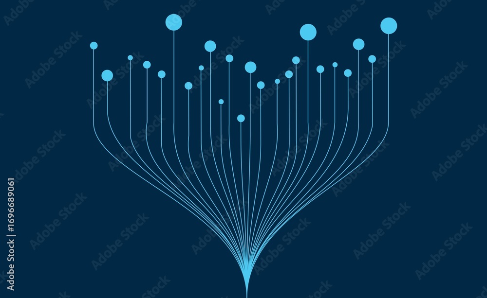 Naklejka premium Abstract Circuit Technology Background. Digital Technology Speed Connect Dark Blue Background. Cyber Nano Information Technology 