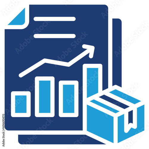 Trending Product glyph color icon