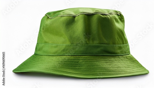 isolated green bucket hat