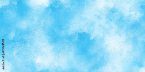Soft blue smoky watercolor sky background, abstract flowing textures, gentle gradient tones, dreamy artistic effect, seamless minimal design for digital art, wallpapers, presentations, websites.