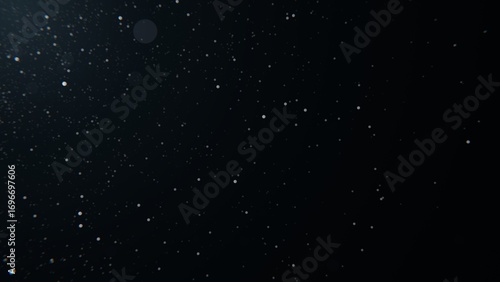 White Particle With Size Variations Distribute on Dark Background, 8K Abstract Background Wallpaper.