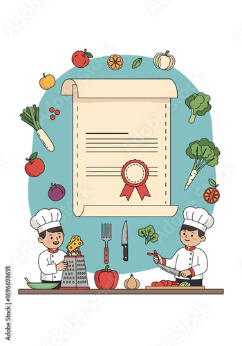 Culinary arts graduation ceremony celebrating new chefs completing their training program