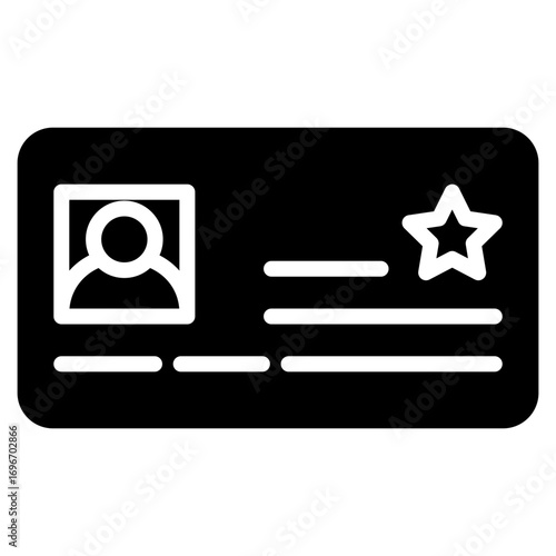 Loyalty Card glyph icon