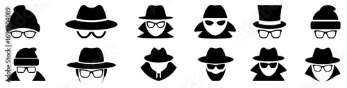 spy icon incognito vector illustration