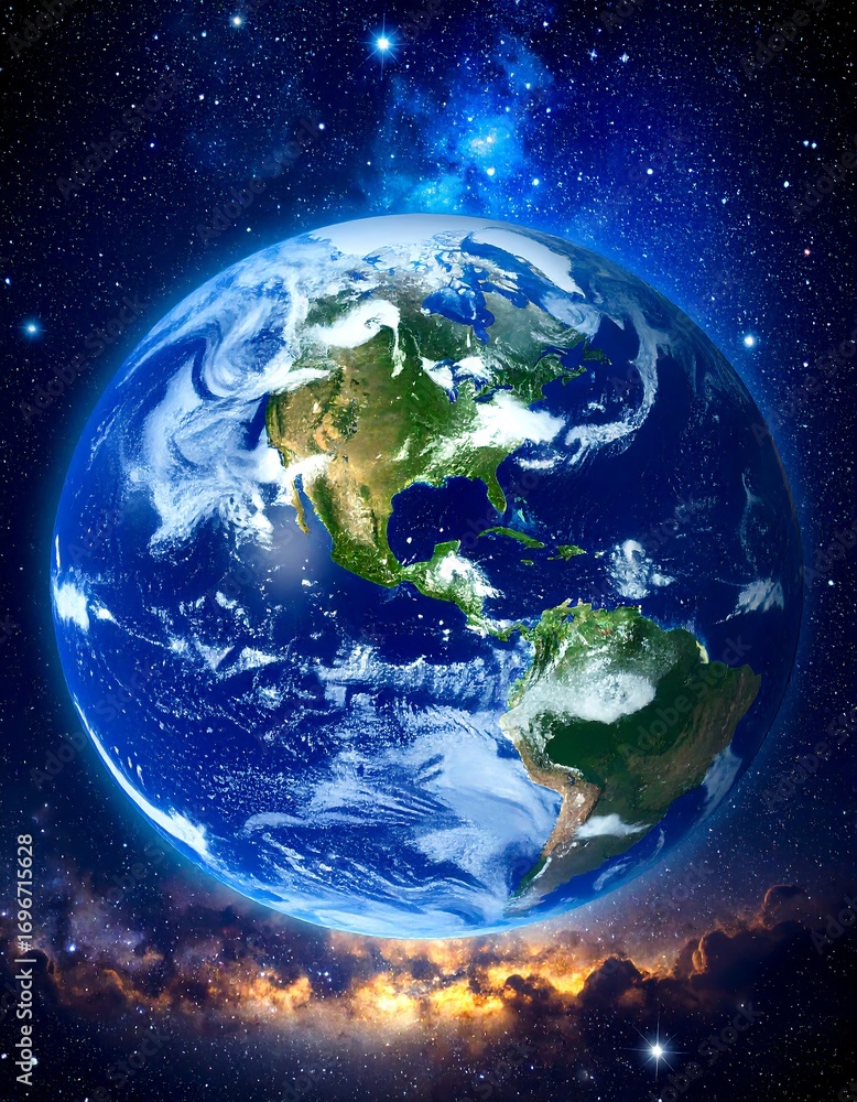 Fototapeta premium Earth in space