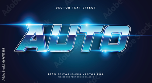 Auto 3d editable text effect template Suitable for light theme