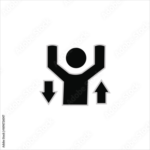confidence icons. simple solid vector illustration