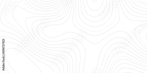 The image lines form closed loops represent hills or depressions, Abstract topography background with contour map lines pattern design for modern geographic, elevation, and terrain inspired style.