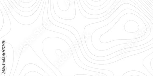 The image lines form closed loops represent hills or depressions, Abstract topography background with contour map lines pattern design for modern geographic, elevation, and terrain inspired style.