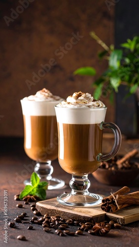 Two Irish coffees