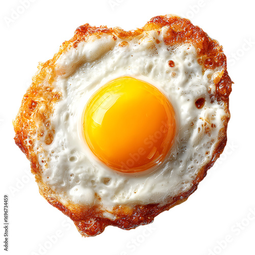 The Ultimate Crispy Fried Egg with a Perfect Glos Charm PNG