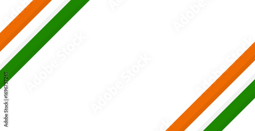 Free Download Modern Abstract Orange, White, and Green Line Stripes. Indian Flag Color Concept Patriotic Background for Independence Day and Republic Day. Vector Illustration - GFXLoad