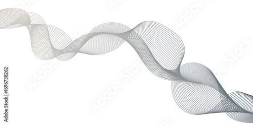 modern dynamic and seamless abstract tech Smooth flowing wave blending lines forming elegant dynamic abstract pattern for modern creative backgrounds.