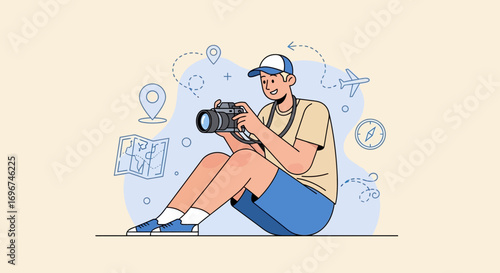 Captivating Photographer Embarking On Scenic Adventures For Magnificent Documentations Of Journeys