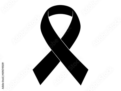 awareness ribbon simple   silhouette vector,ribbonicon