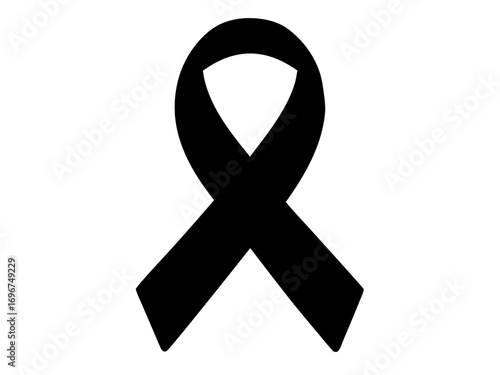 awareness ribbon simple   silhouette vector,ribbonicon