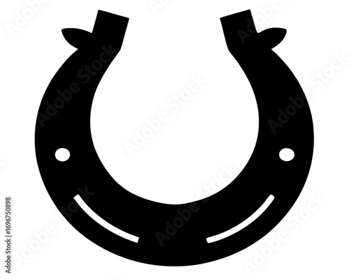 Horseshoe simple   silhouette vector,Horseshoe icon