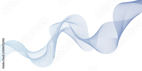 Abstract flowing wave line background with smooth dynamic curves, elegant motion stripes, futuristic energy pattern, modern digital fluid design art.