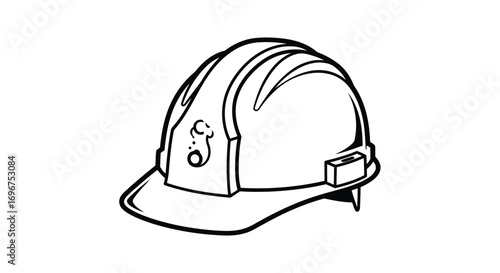 Vector illustration of construction helmet