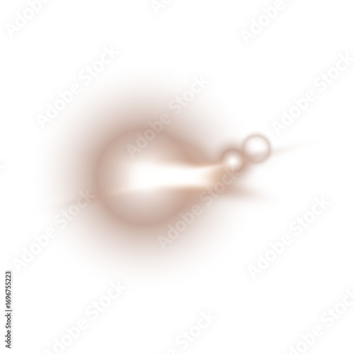 Chocolate Brown Star Light Sparkle. Glowing Flare Effect and Shimmer Shine Glow Elements
