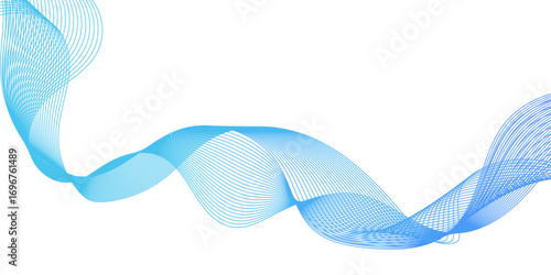 Elegant modern business and technology concept abstract flowing wave line design creating rhythmic movement, smooth contours, and modern abstract visual harmony.