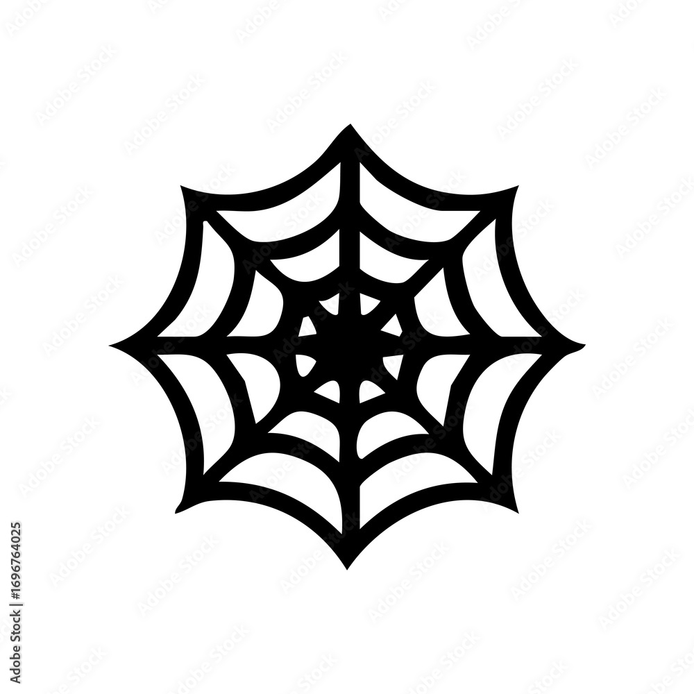 Naklejka premium spider web icon haloween