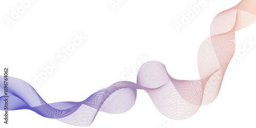 Abstract seamless geometric Elegant wave line or blending lines flowing across minimalist abstract background creating rhythmic motion and dynamic background.