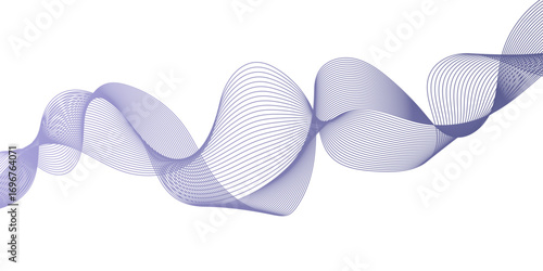 Abstract seamless geometric Elegant wave line or blending lines flowing across minimalist abstract background creating rhythmic motion and dynamic background.