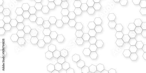 minimal geometric shapes, clean light texture, elegant futuristic pattern, modern geometric white background with various geometric hexagon, Modern white abstract background with smooth soft curves.