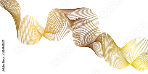 Abstract wave line background with smooth flowing curves, dynamic motion effect, modern pattern, gradient flow, elegant decorative digital design.	