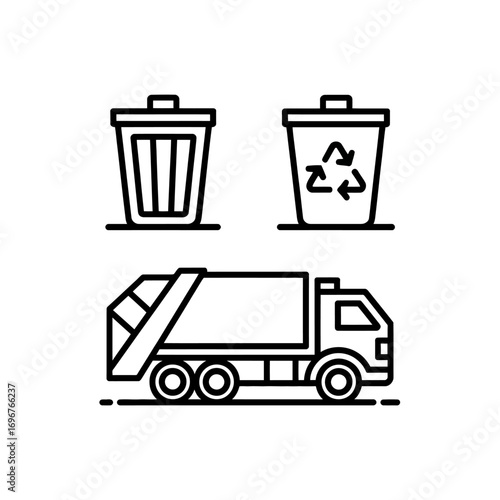 Recycling and Waste Management Icons