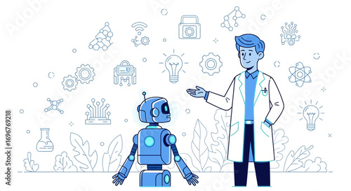 Exploring Artificial Intelligence With A Scientist and An Adorable, Advanced Robot.