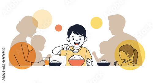 Family Mealtime: A Joyful Moment Of Sharing, Eating, And Community Together