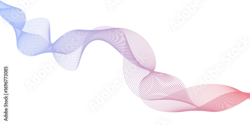 Abstract business and technology concept dynamic flowing wave line background with smooth curves, dynamic motion and minimalist modern geometric design.