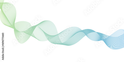 modern and technology concept abstract Elegant flowing wave line pattern with smooth abstract curves creating modern dynamic background design.