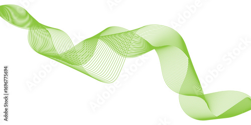 modern and technology concept abstract Elegant flowing wave line pattern with smooth abstract curves creating modern dynamic background design.