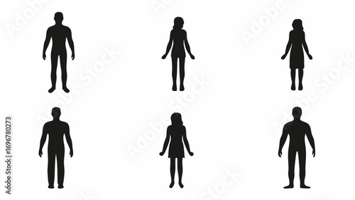 Diverse human silhouettes represent individuality and collective identity in a clean, modern style